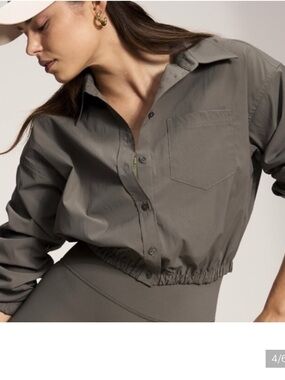 Athleta Midday Bubble Hem Shirt